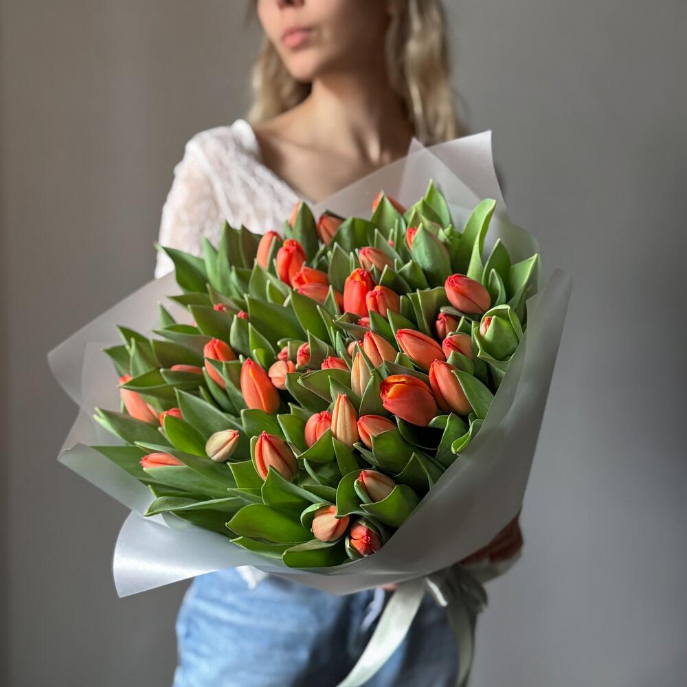 Sicilian Orange Tulip Grand Bouquet