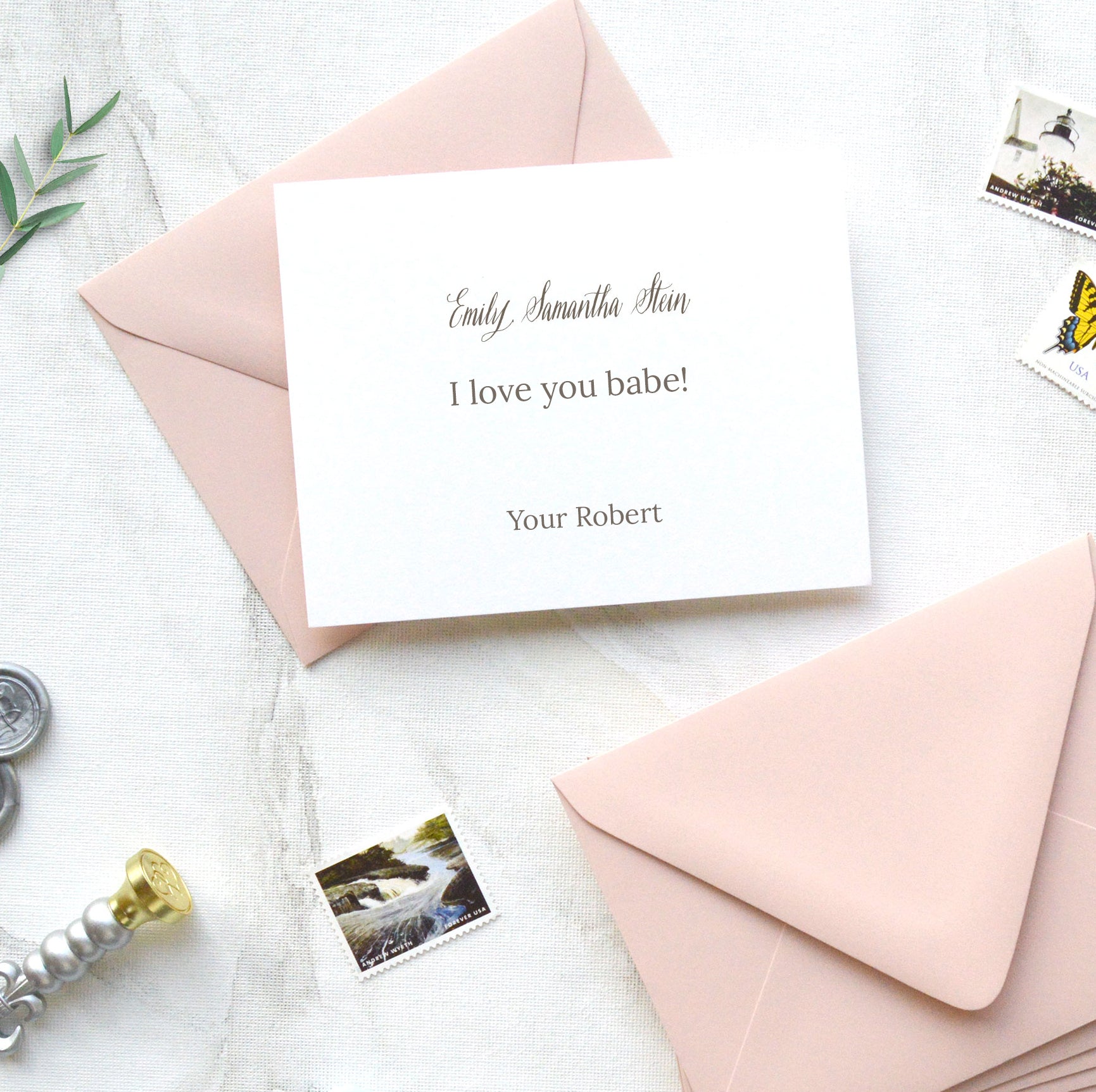 Personal Note + Envelope