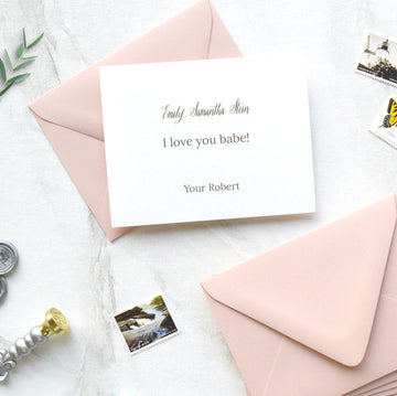 Personal Note + Envelope